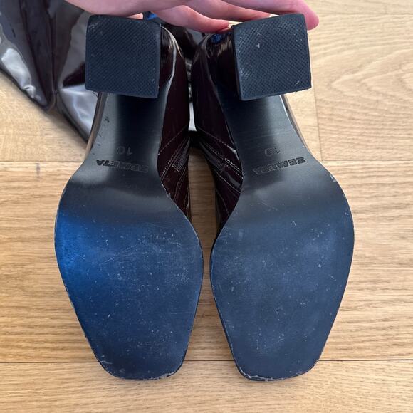 Zemeta - Glossy Choco Long Boots in Dark Brown - Picture 8 of 8